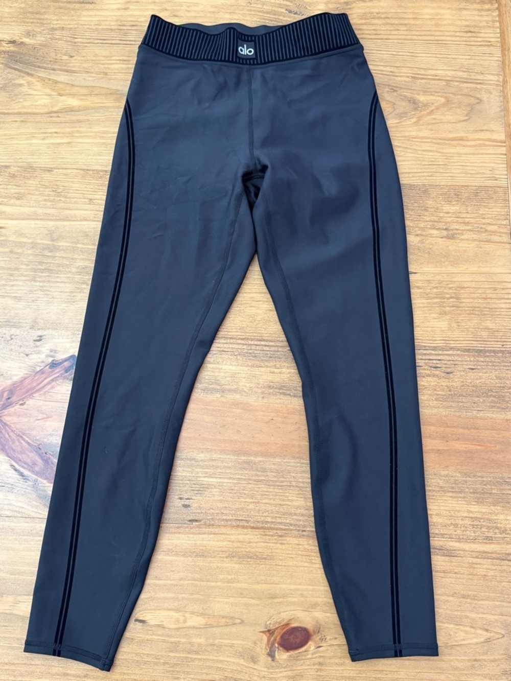 Alo Airlift High Waist 7/8 Line Up Leggings Black
